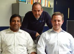 Jameel Farruk and David Friedman of Inhabi with Mike Krupit of Novotorium.